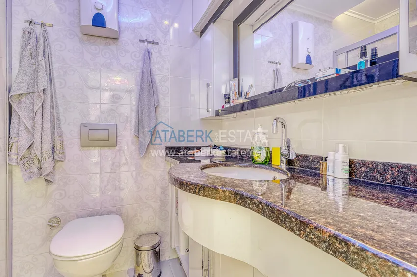 Kupuj  Apartament 1+1 z meblami i widokiem na morze w luksusowym kompleksie — Alanya, dzielnica Mahmutlar  14 