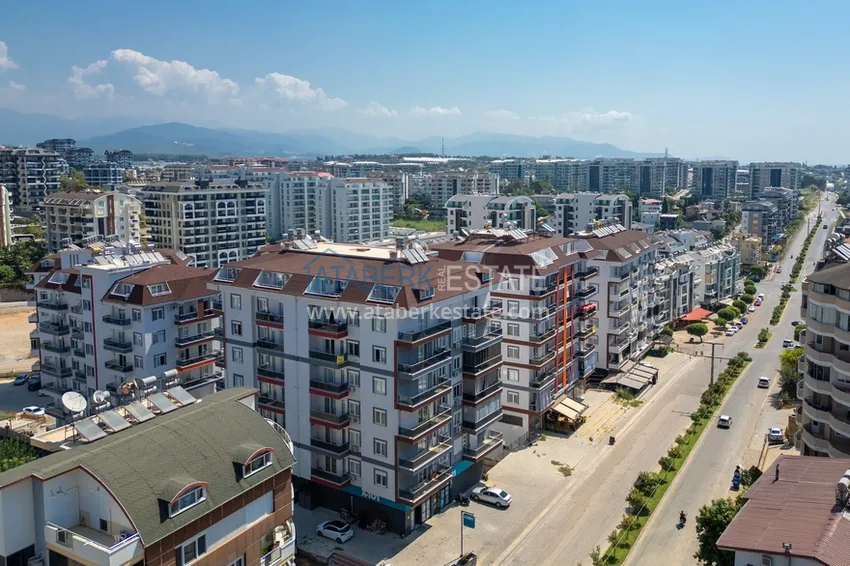 Umeblowany penthouse 2+1 z meblami i widokiem na morze — Avsallar, Alanya 1 