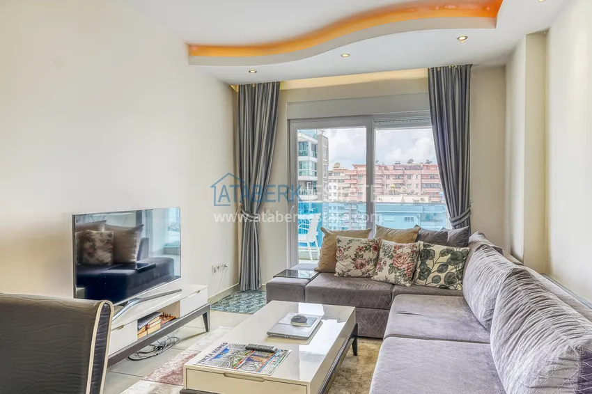 Kupuj  Apartament 1+1 z meblami i widokiem na morze w luksusowym kompleksie — Alanya, dzielnica Mahmutlar  3 