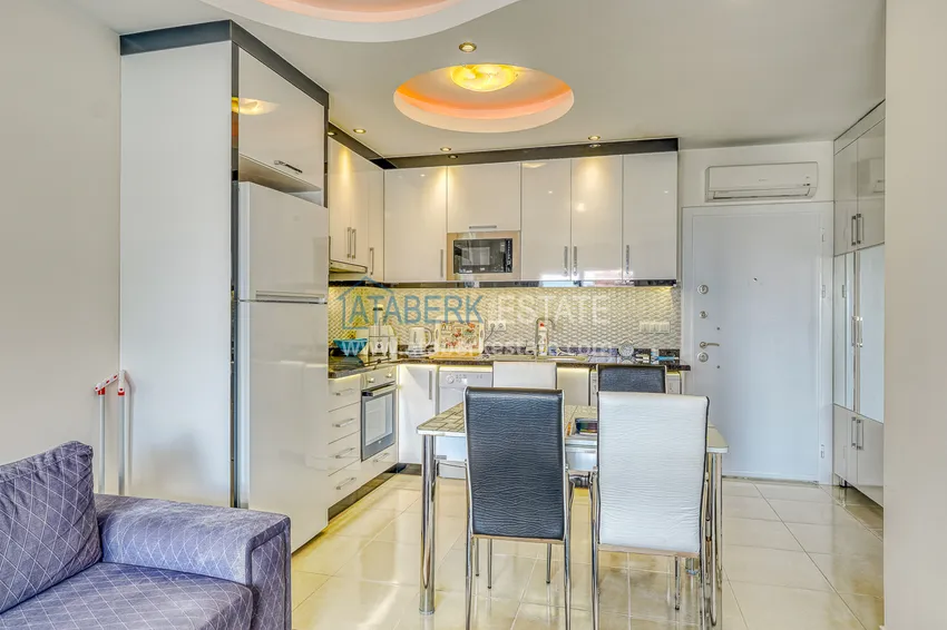 Kupuj  Apartament 1+1 z meblami i widokiem na morze w luksusowym kompleksie — Alanya, dzielnica Mahmutlar  4 