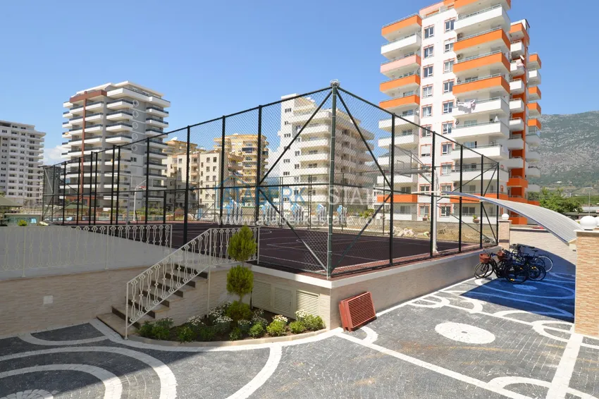 Apartament 1+1 z meblami i widokiem na morze w luksusowym kompleksie — Alanya, dzielnica Mahmutlar  7 