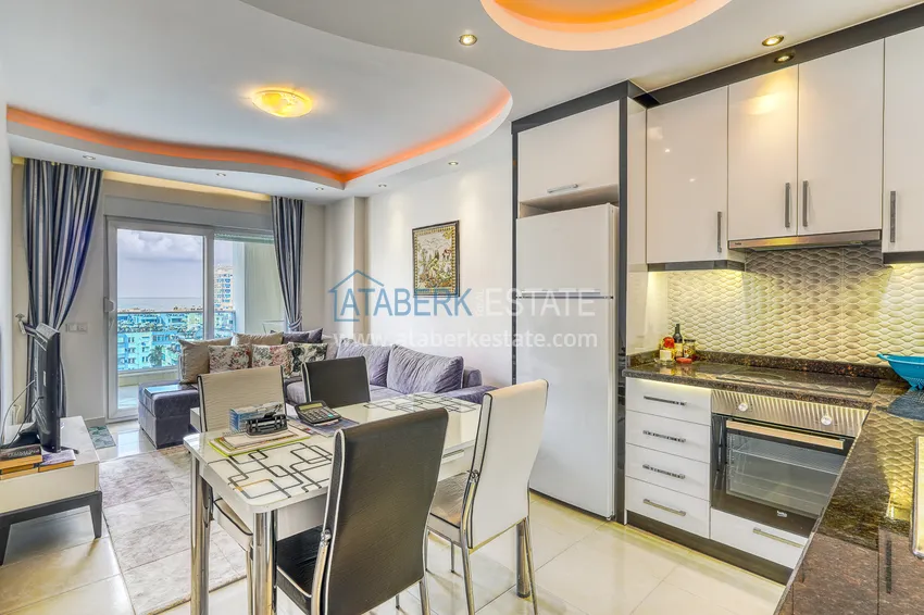 Kupuj  Apartament 1+1 z meblami i widokiem na morze w luksusowym kompleksie — Alanya, dzielnica Mahmutlar  5 