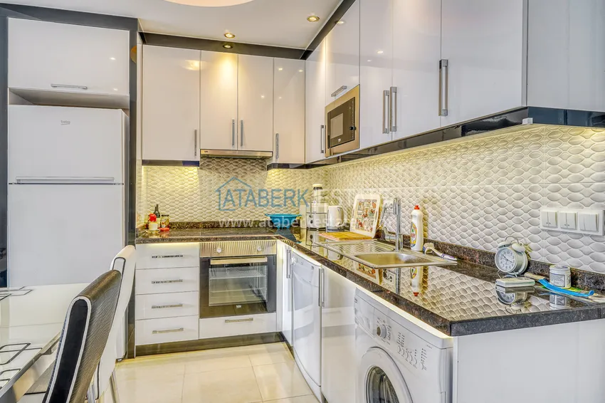 Kupuj  Apartament 1+1 z meblami i widokiem na morze w luksusowym kompleksie — Alanya, dzielnica Mahmutlar  9 