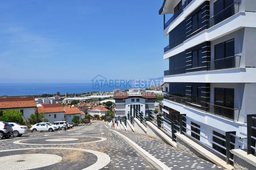 Duplex z dostępem do ogrodu, meble w kompleksie premium — dzielnica Kargicak, Alanya 16 