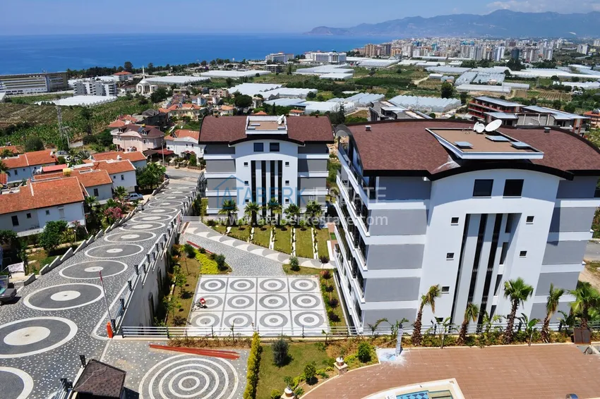 Duplex z dostępem do ogrodu, meble w kompleksie premium — dzielnica Kargicak, Alanya 19 