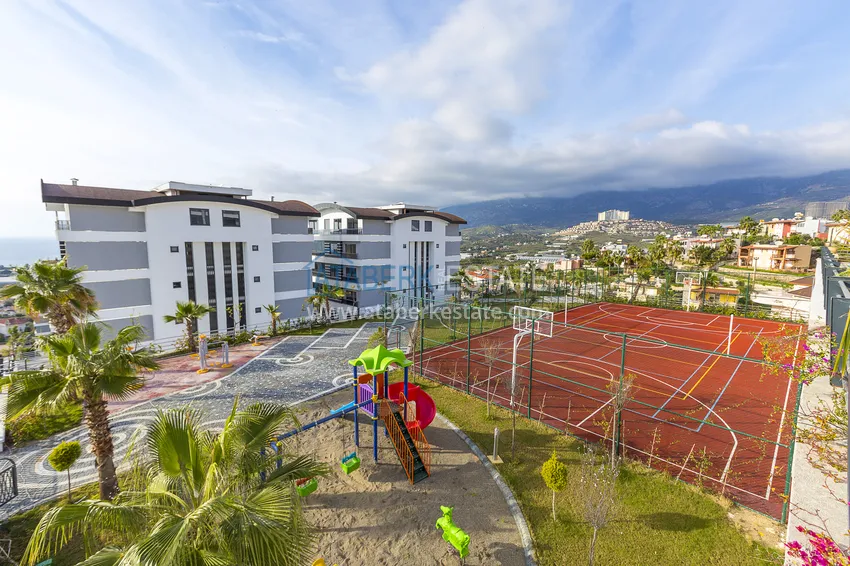 Duplex z dostępem do ogrodu, meble w kompleksie premium — dzielnica Kargicak, Alanya 20 