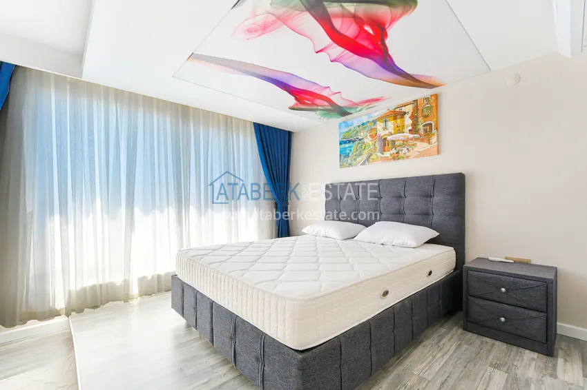 Kupuj  Duplex z dostępem do ogrodu, meble w kompleksie premium — dzielnica Kargicak, Alanya 19 