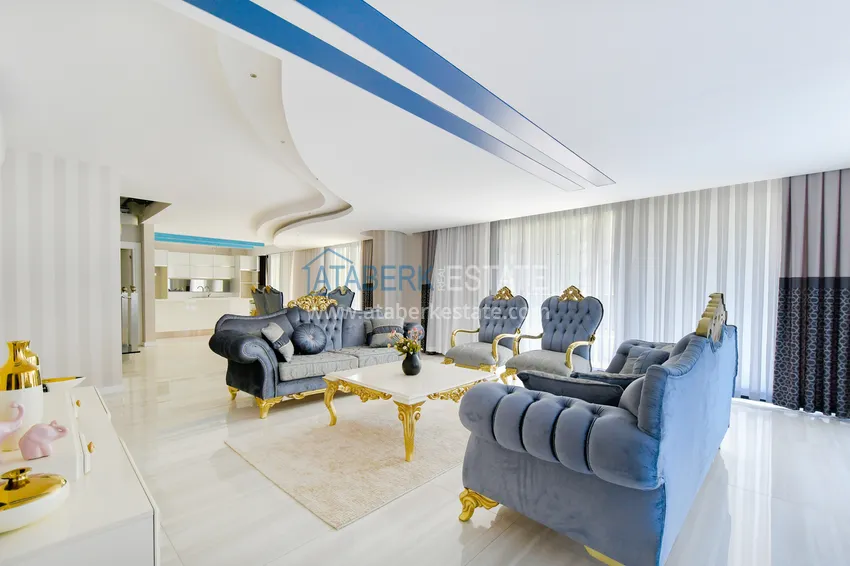 Kupuj  Duplex z dostępem do ogrodu, meble w kompleksie premium — dzielnica Kargicak, Alanya 3 