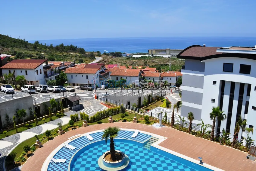 Duplex z dostępem do ogrodu, meble w kompleksie premium — dzielnica Kargicak, Alanya 11 