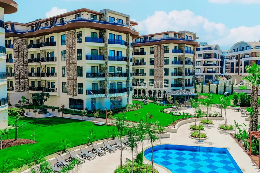 Nowoczesny kompleks mieszkaniowy o dużym potencjale inwestycyjnym — Alanya, dzielnica Oba  1 