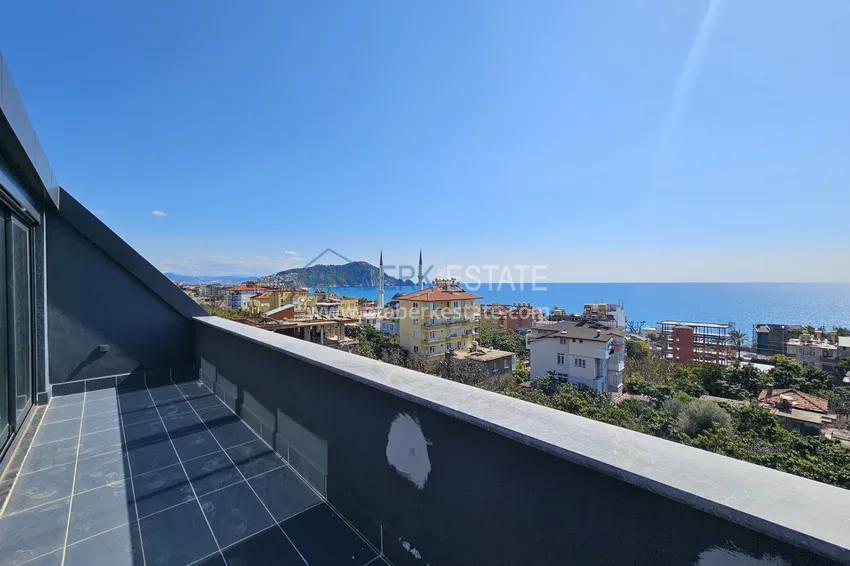 Kupuj  Panoramiczny dwupoziomowy penthouse w kompleksie butikowym - centrum Alanyi, plaża Kleopatra 22 