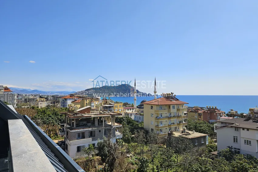 Kupuj  Panoramiczny dwupoziomowy penthouse w kompleksie butikowym - centrum Alanyi, plaża Kleopatra 23 