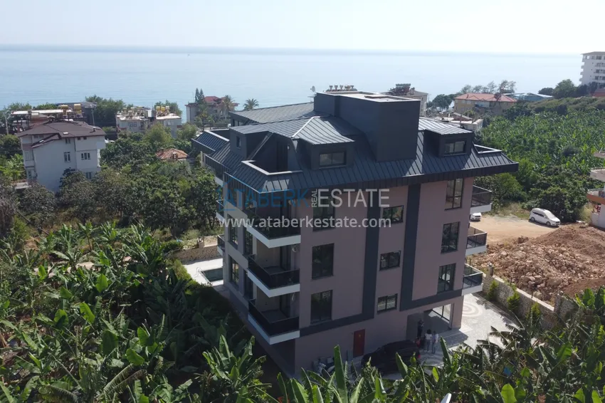 Panoramiczny dwupoziomowy penthouse w kompleksie butikowym - centrum Alanyi, plaża Kleopatra 2 