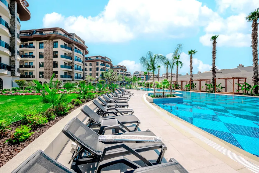 Nowoczesny kompleks mieszkaniowy o dużym potencjale inwestycyjnym — Alanya, dzielnica Oba  6 