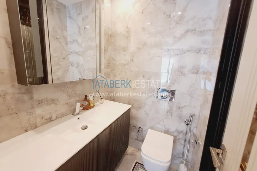 Kupuj  Umeblowane mieszkanie 2+1 XL z pralnią w luksusowym kompleksie — Alanya, Turkler. Nadaje się do zezwolenia na pobyt 17 