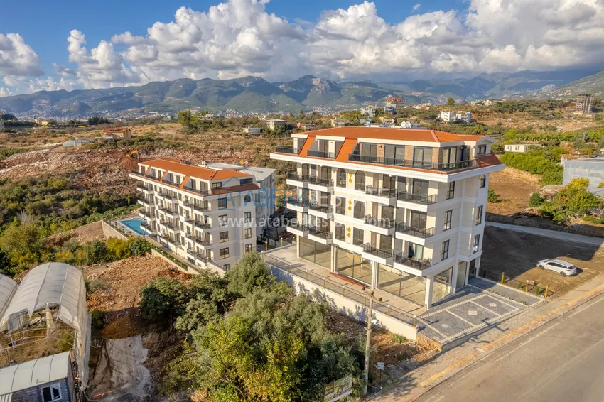 Umeblowany apartament 1+1 z widokiem na morze w Kestel, Alanya  10 