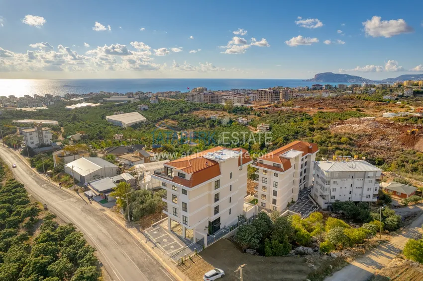 Umeblowany apartament 1+1 z widokiem na morze w Kestel, Alanya  12 