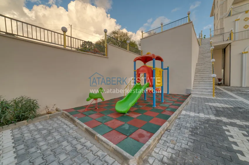 Umeblowany apartament 1+1 z widokiem na morze w Kestel, Alanya  23 