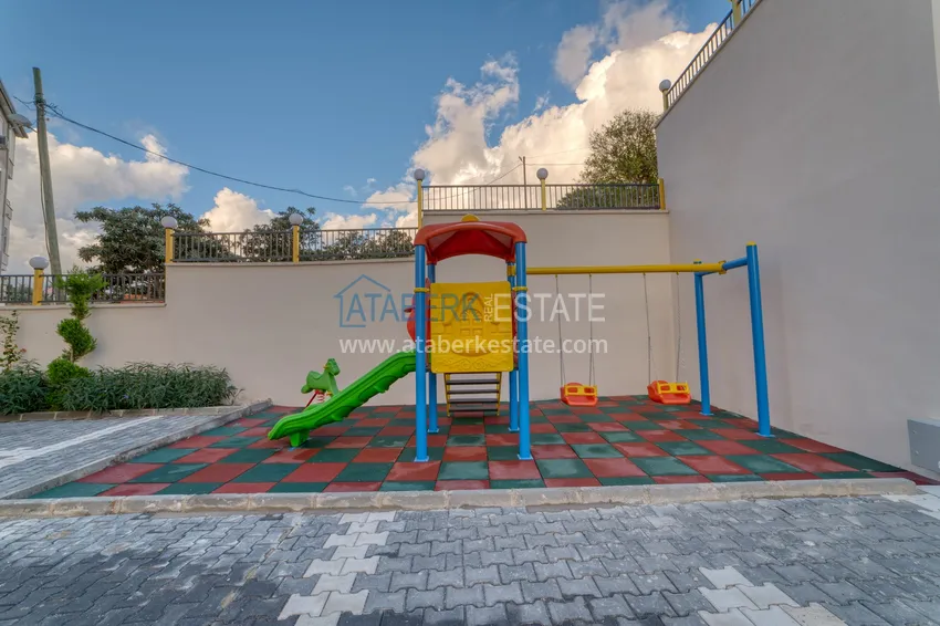 Umeblowany apartament 1+1 z widokiem na morze w Kestel, Alanya  24 