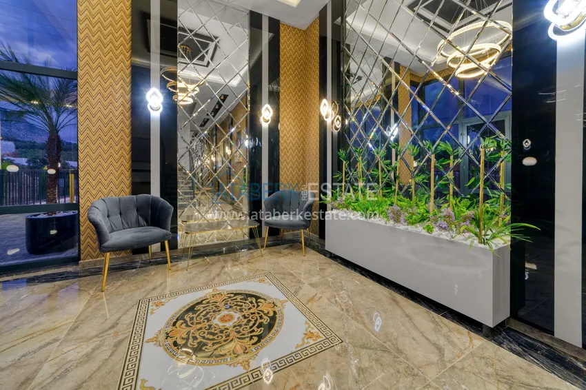 Umeblowany apartament 1+1 z widokiem na morze w Kestel, Alanya  26 