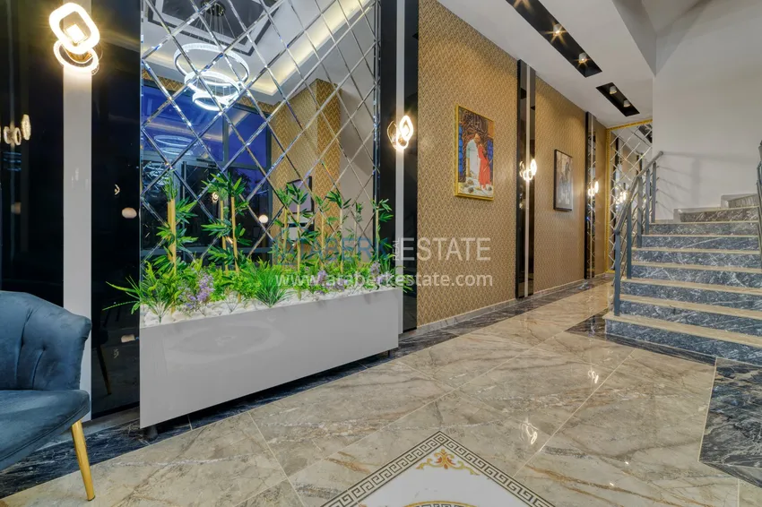 Umeblowany apartament 1+1 z widokiem na morze w Kestel, Alanya  28 