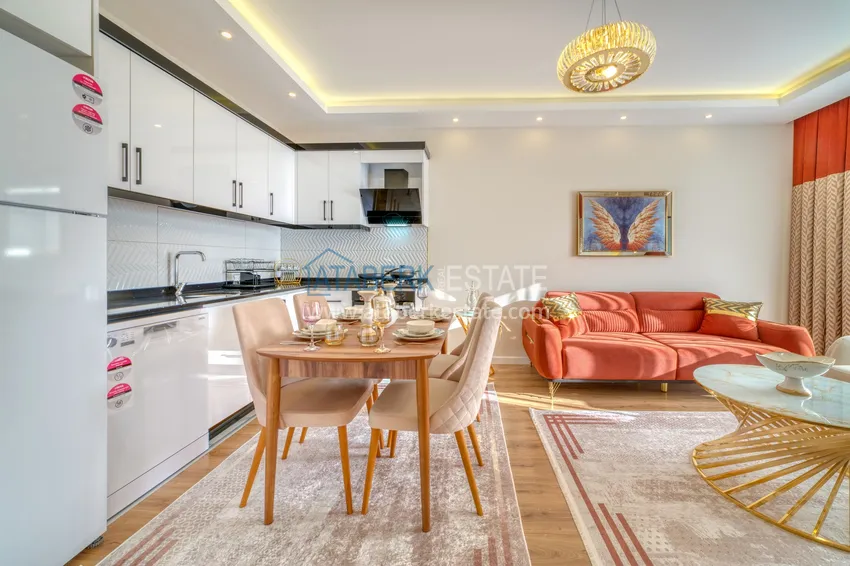 Kupuj  Umeblowany apartament 1+1 z widokiem na morze w Kestel, Alanya  2 