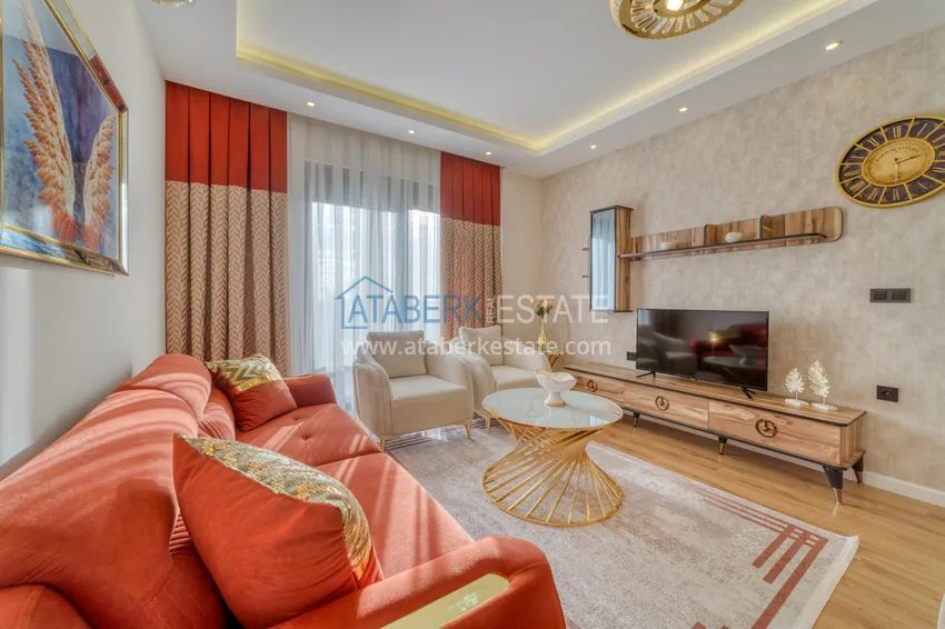 Kupuj  Umeblowany apartament 1+1 z widokiem na morze w Kestel, Alanya  8 