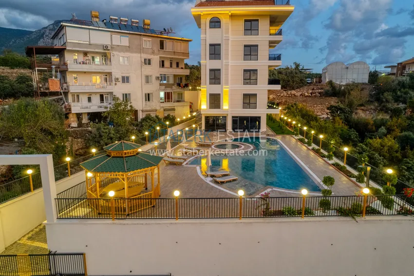 Umeblowany apartament 1+1 z widokiem na morze w Kestel, Alanya  8 