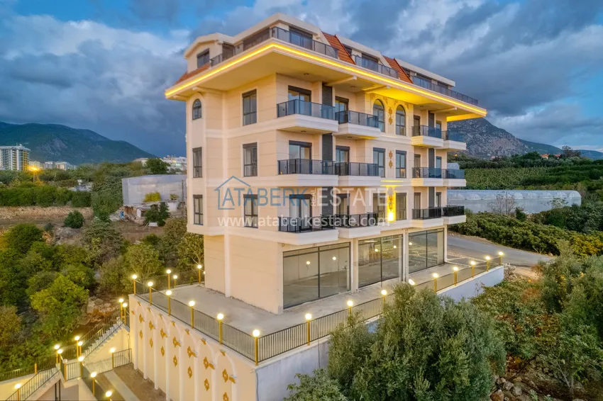 Umeblowany apartament 1+1 z widokiem na morze w Kestel, Alanya  9 