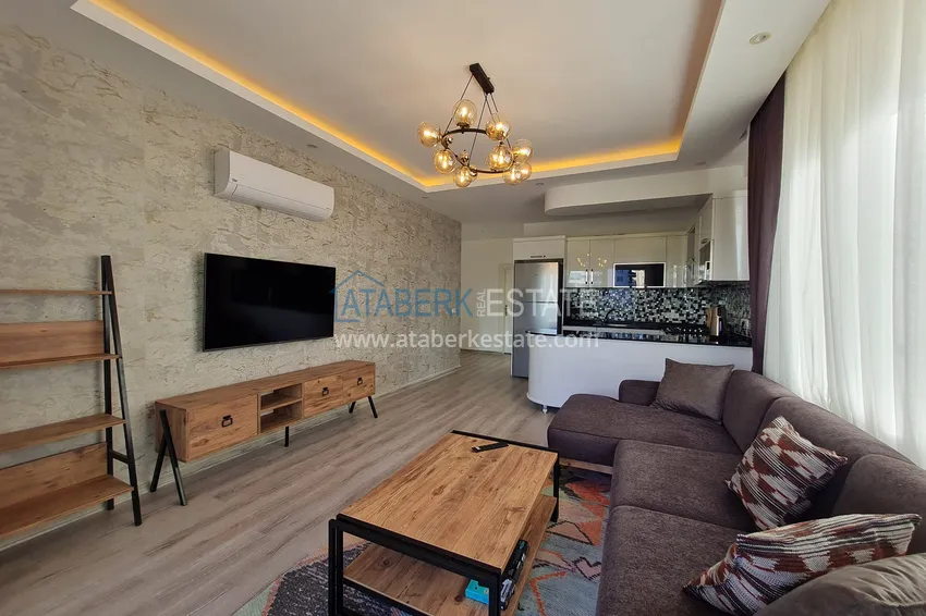 Jednopokojowy apartament z meblami i dwoma balkonami — Alanya, dzielnica Mahmutlar 1 