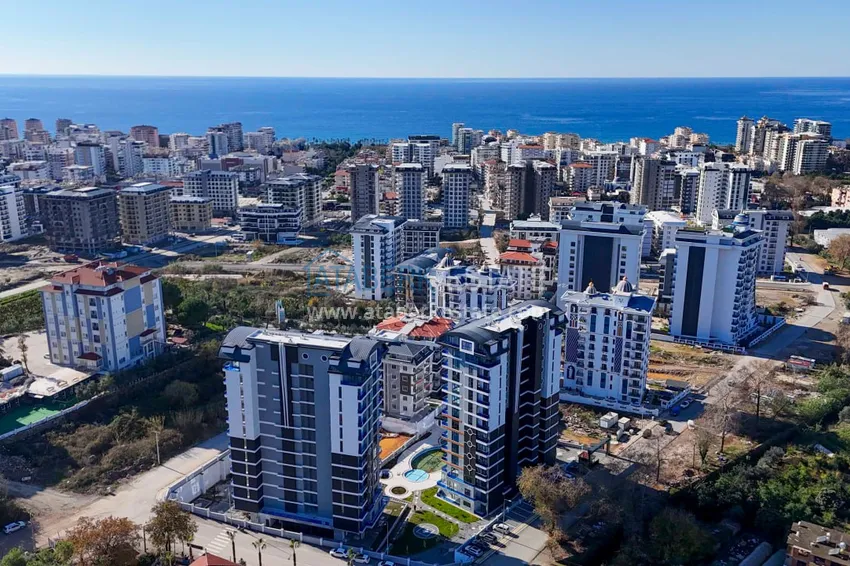 Mieszkanie liniowe 3+1 z pięknym wykończeniem w nowoczesnym kompleksie - dzielnica Mahmutlar, Alanya 1 