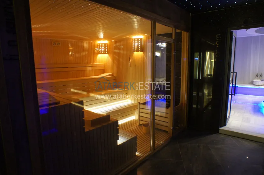 Apartament 1+1 z nowymi meblami — pierwsza linia brzegowa, Kargicak 32 