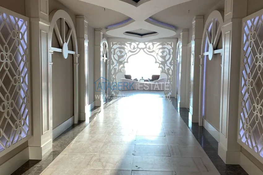 Kamienica dla dwóch właścicieli - apartament z ogrodem i panoramicznym widokiem w kompleksie hotelowym, Mahmutlar 15 