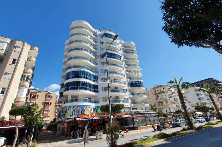 Apartament z dwiema sypialniami z nowymi meblami i otwartymi widokami w Mahmutlar — Barbarossa Avenue  1 