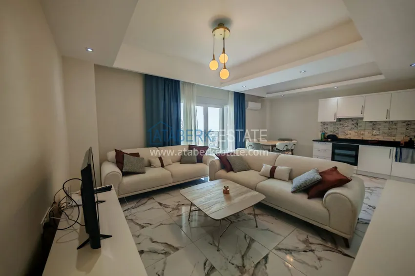 Kupuj  Dwupoziomowy penthouse 3+1 z meblami i widokiem na morze — Avsallar, Alanya 2 