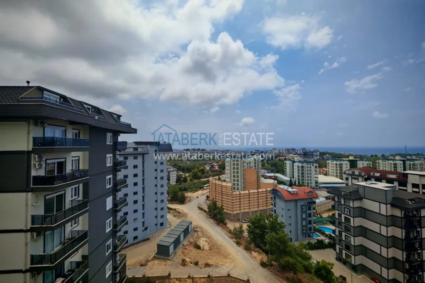 Kupuj  Dwupoziomowy penthouse 3+1 z meblami i widokiem na morze — Avsallar, Alanya 27 