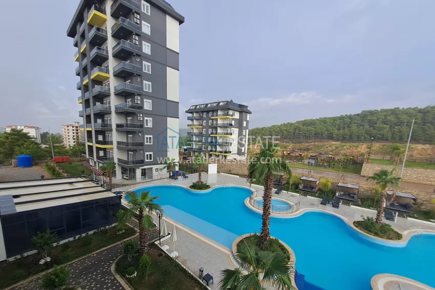 Dwupoziomowy penthouse 3+1 z meblami i widokiem na morze — Avsallar, Alanya 4 