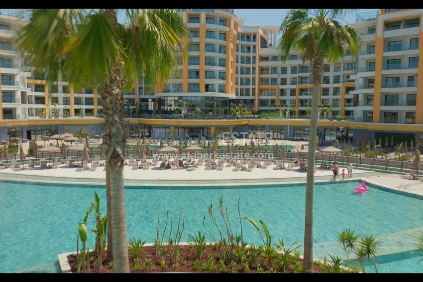 Wakacje w kompleksie wypoczynkowym 5 ★ — 1+1 umeblowane mieszkanie w Turkler, Alanya I49  15 