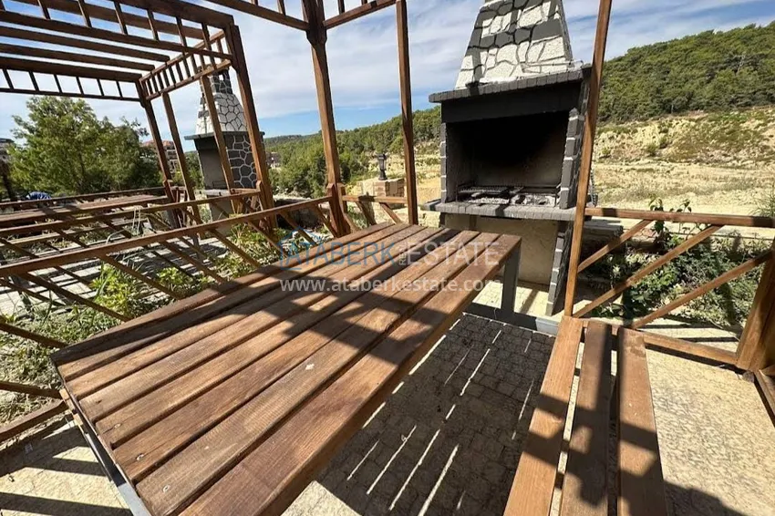 Dwupoziomowy penthouse 3+1 z meblami i widokiem na morze — Avsallar, Alanya 9 