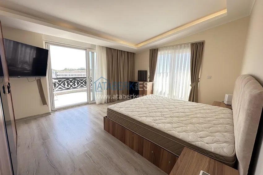 Kupuj  Dwupoziomowy penthouse 3+1 z meblami i widokiem na morze - dzielnica Oba, Alanya 11 