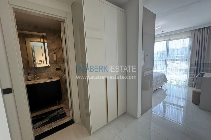Kupuj  Do wynajęcia długoterminowego - stylowy apartament 2+1 pod klucz w luksusowym kompleksie hotelowym, Alanya, dzielnica Turkler I12 17 