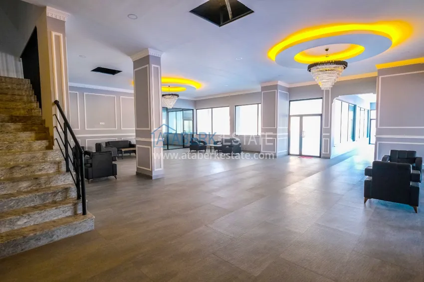 Dwupoziomowy penthouse 3+1 z meblami i widokiem na morze - dzielnica Oba, Alanya 17 