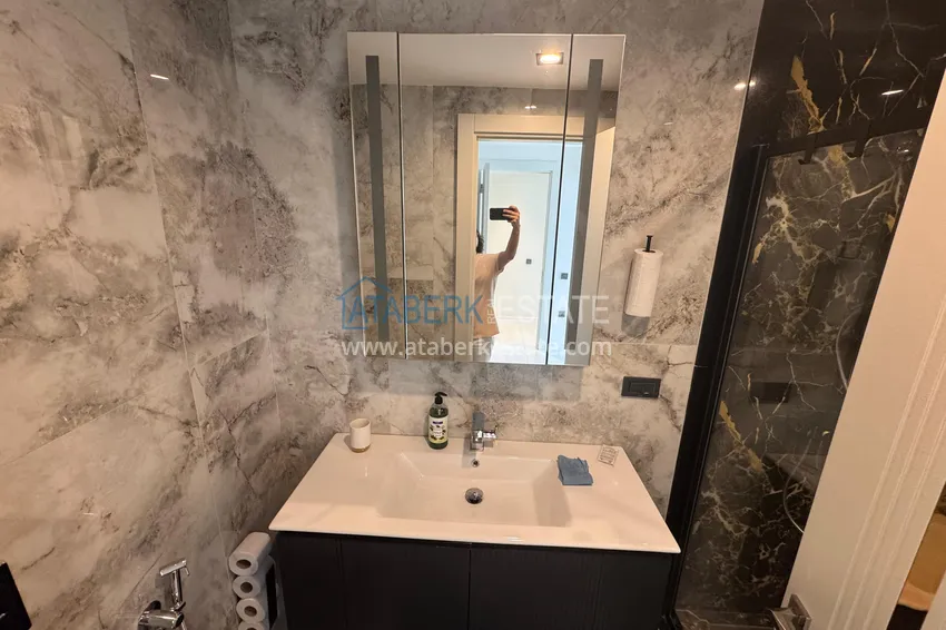 Kupuj  Do wynajęcia długoterminowego - stylowy apartament 2+1 pod klucz w luksusowym kompleksie hotelowym, Alanya, dzielnica Turkler I12 18 