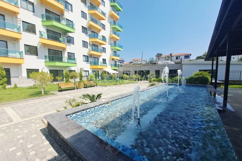 W pełni wykończony dwupoziomowy ogród w Avsallar, Alanya 4 