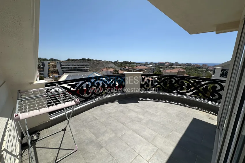 Kupuj  Dwupoziomowy penthouse 3+1 z meblami i widokiem na morze - dzielnica Oba, Alanya 22 