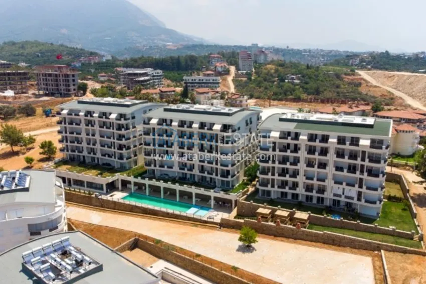 Dwupoziomowy penthouse 3+1 z meblami i widokiem na morze - dzielnica Oba, Alanya 3 