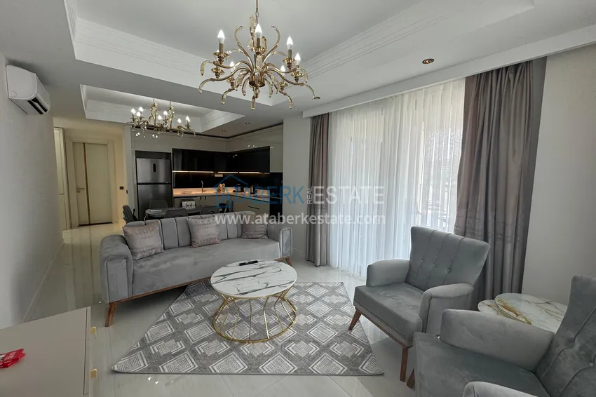 Kupuj  Do wynajęcia długoterminowego - stylowy apartament 2+1 pod klucz w luksusowym kompleksie hotelowym, Alanya, dzielnica Turkler I12 5 