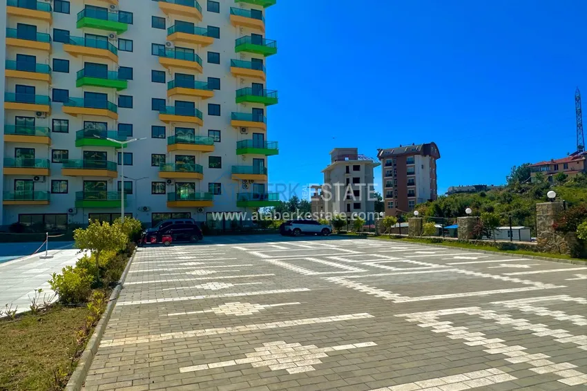 W pełni wykończony dwupoziomowy ogród w Avsallar, Alanya 7 