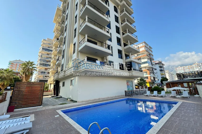 Umeblowany apartament z dwiema sypialniami w centrum Mahmutlar, zaledwie 200 metrów od plaży 5 