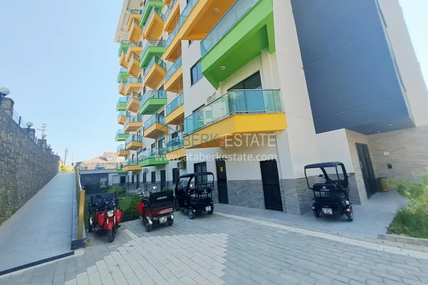 W pełni wykończony dwupoziomowy ogród w Avsallar, Alanya 8 
